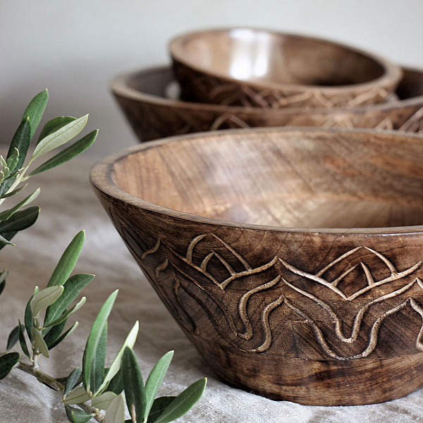 Majas Holzschüssel Fleur