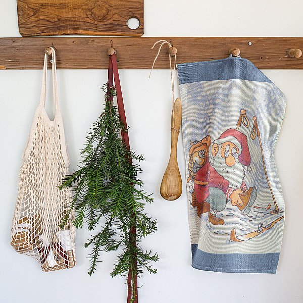 Geschirrtuch Skidåkning / Skifahren