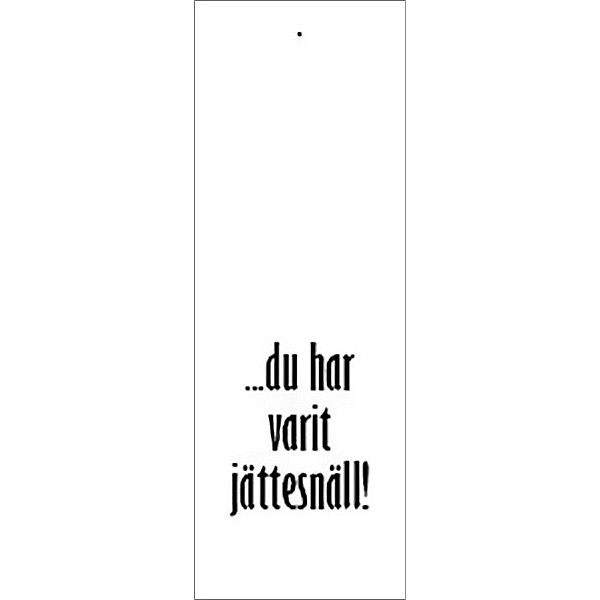 Geschenkanhänger Sehr schön