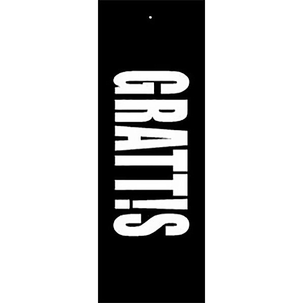 Gift Tag Grattis - Black / White