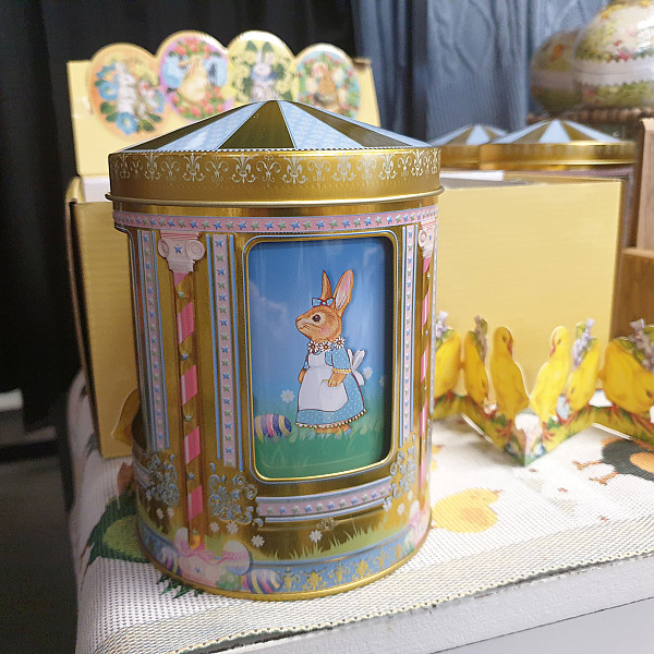 Blechdose Spieluhr Ostern