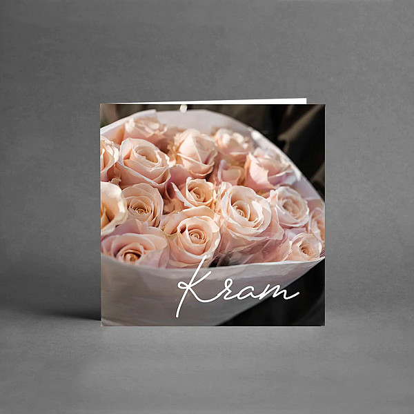 Litet Kort Kram Rosa