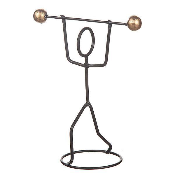 Sportlicher Mensch aus Schmiedeeisen - Krafttraining