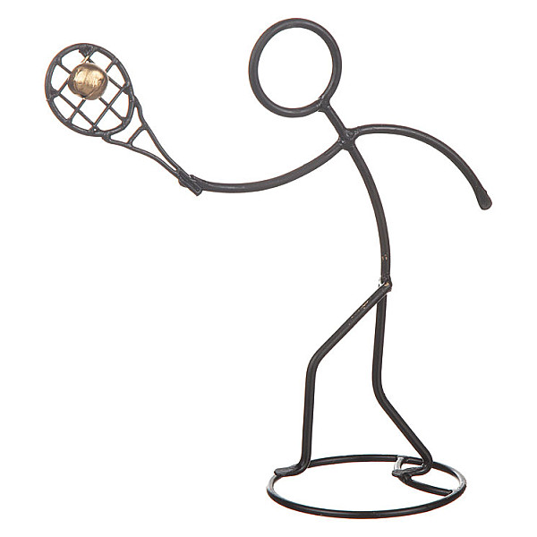 Sportlicher Mensch aus Schmiedeeisen - Padel