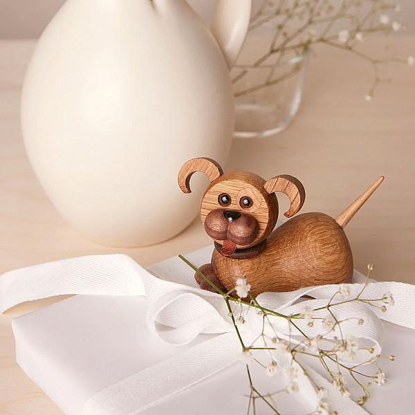 Wooden Figure Dog Coco