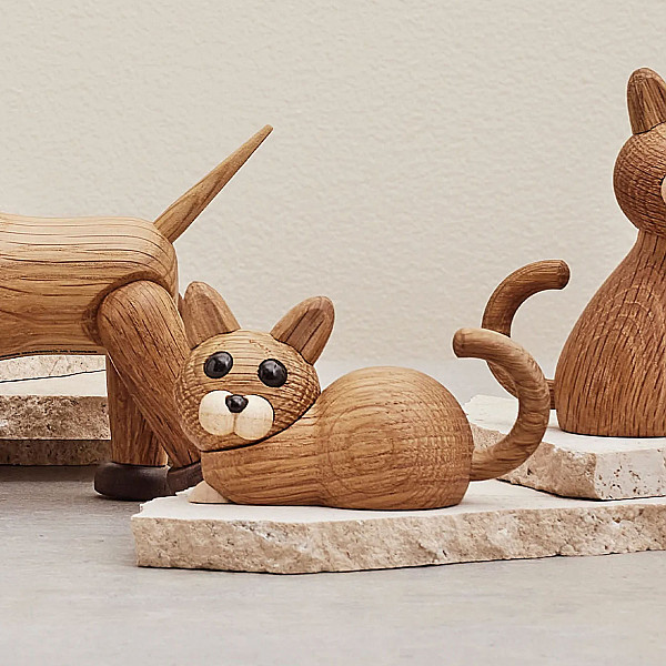 Wooden Figure Kitten Hope