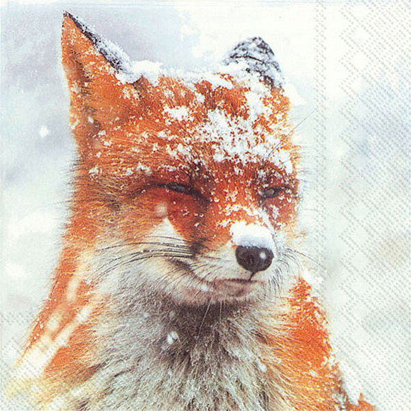 Napkins Winter Fox