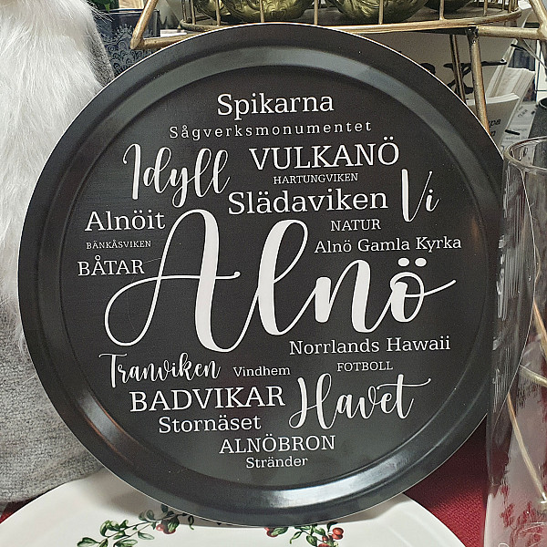 Rundes Tablett Alnö