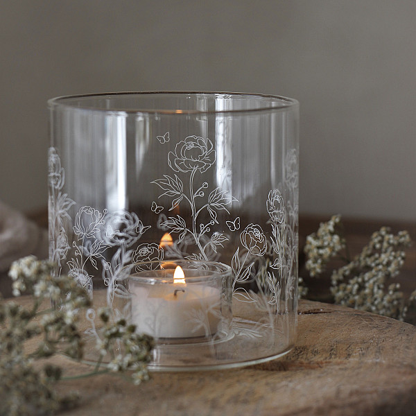 Majas Kerzenhalter Pfingstrosen & Breathe