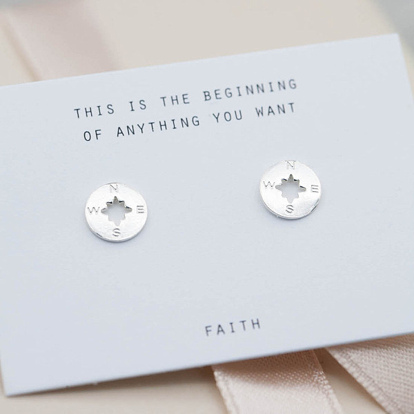 Ohrringe Kleiner Kompass