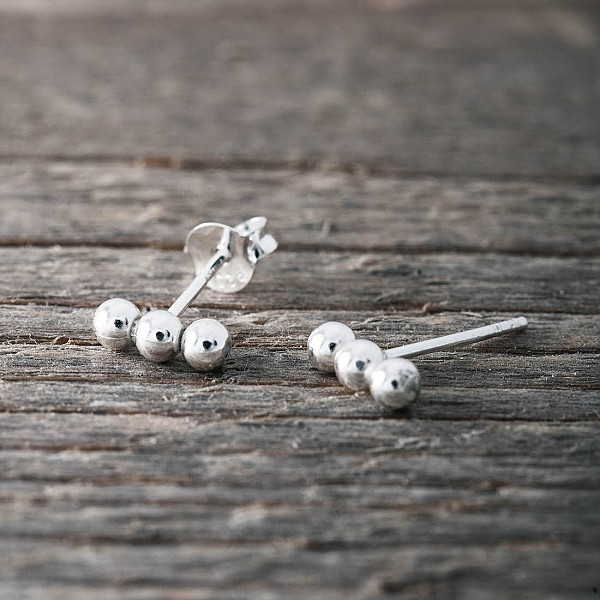 Ohrringe Drei Kugeln