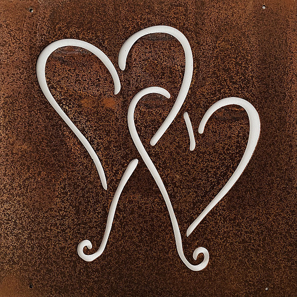 Skylt Hjärtan Tillsammans