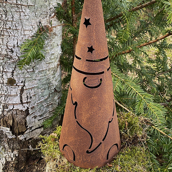 Outdoor Candle Holder Cone Santa