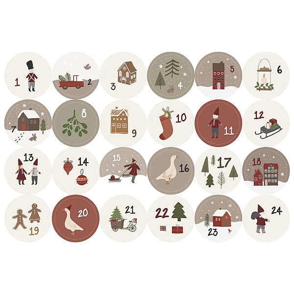 Christmas Stickers 1-24