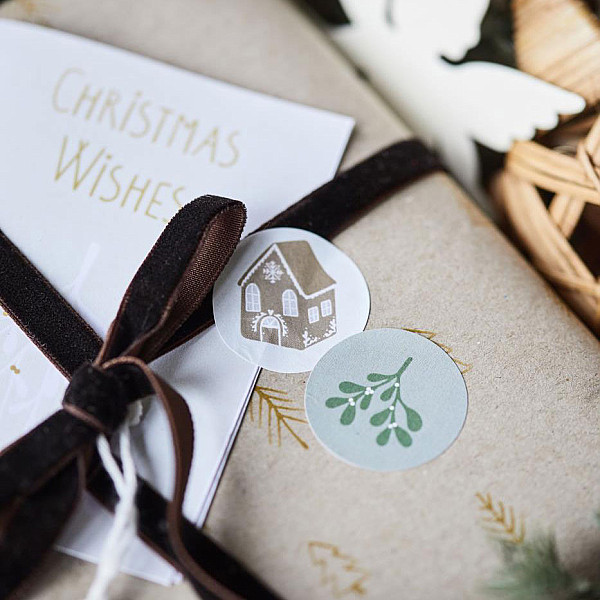 Weihnachtsaufkleber 24 Stk