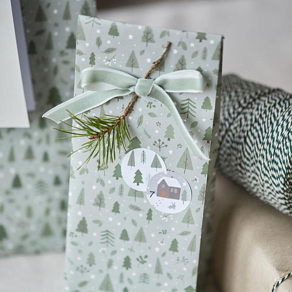 Weihnachtsaufkleber 24 Stk