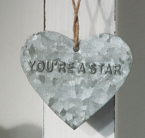 Geschenkanhänger Herz YOU'RE A STAR