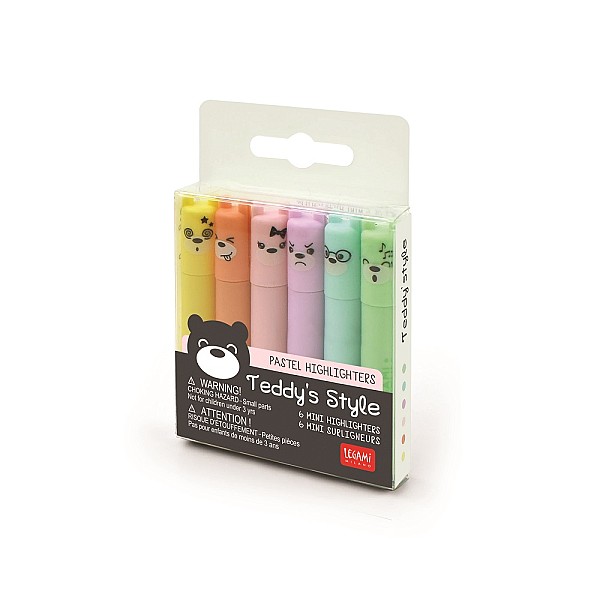 Mini-Pastell-Textmarker Teddy's Style Set