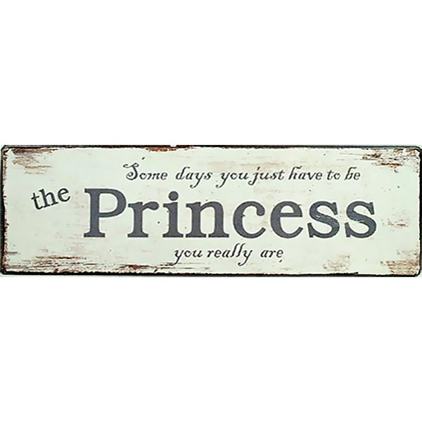 Tin Sign The Princess you really are
