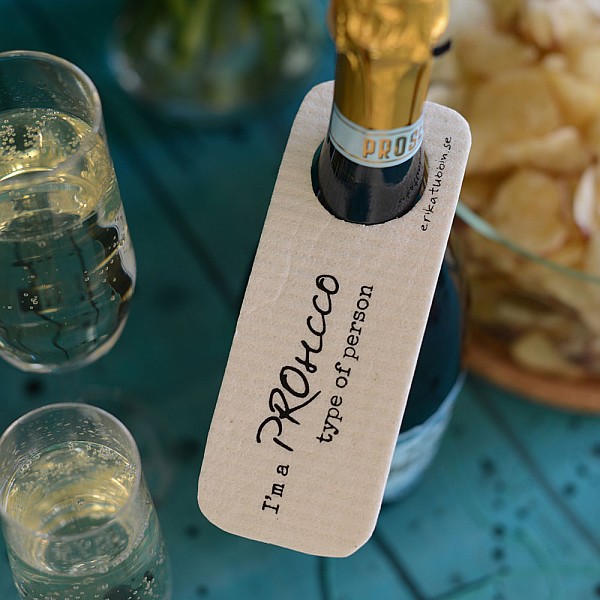 Dish Cloth Card Prosecco
