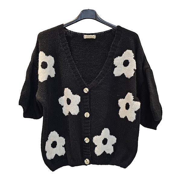 Strickjacke Flowerknit