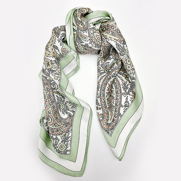 Scarf Silk Patterned