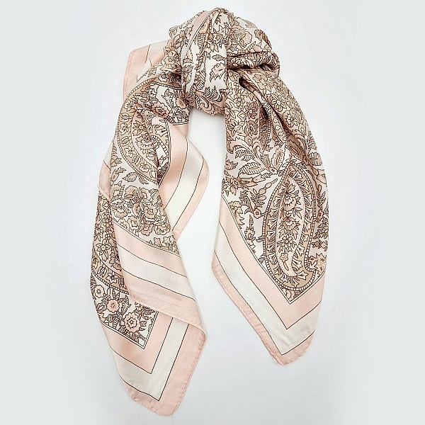 Scarf Silk Patterned