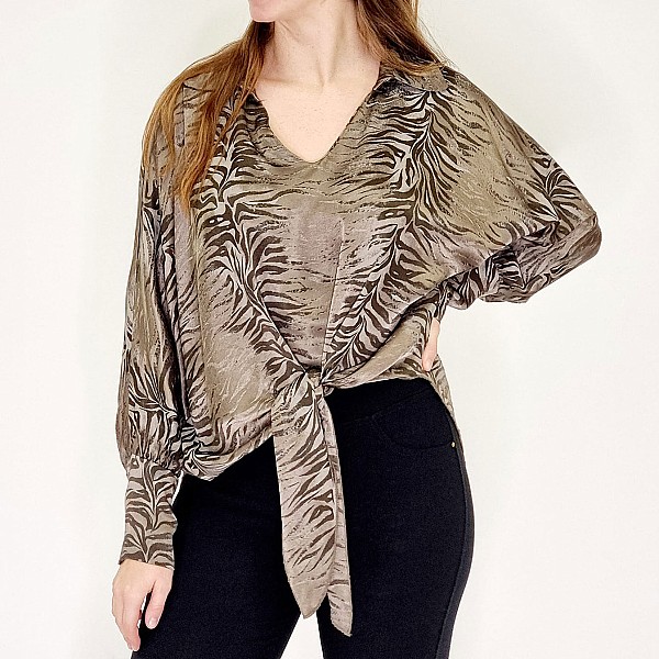 Bluse mit Zebramuster