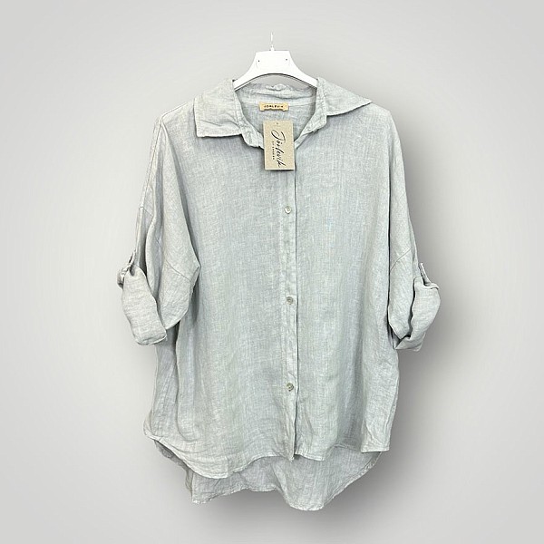 Linen Shirt Felicia - Pearl