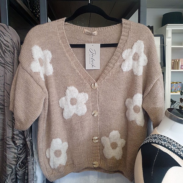 Strickjacke Flowerknit
