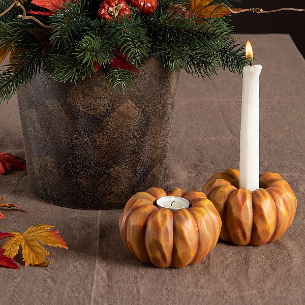Candle Holder Pumpkin