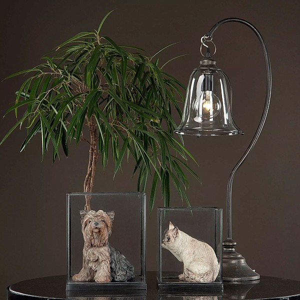 Bordslampa Glasskärm