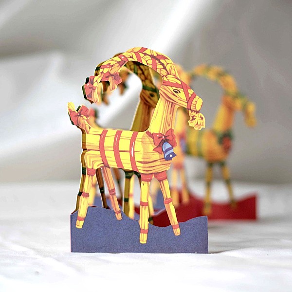 Papierreihe Strohziege