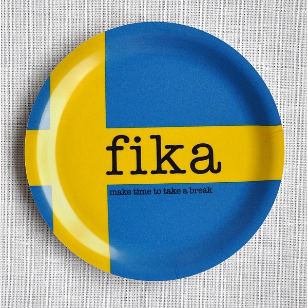 Glasunderlägg Make time Fika