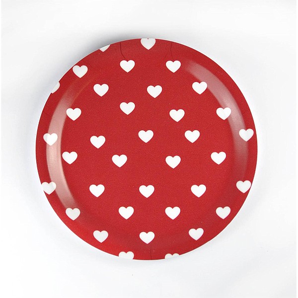 Glasunderlägg Hjärtan