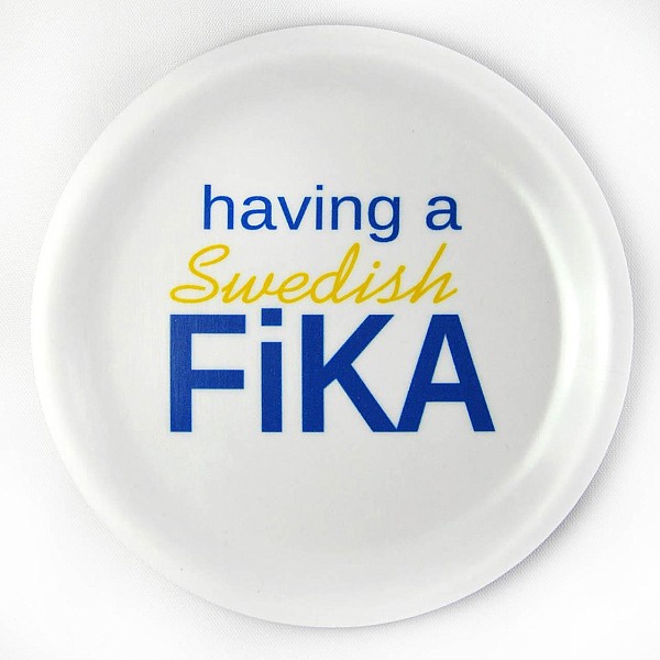 Glasunderlägg Having a Swedish Fika