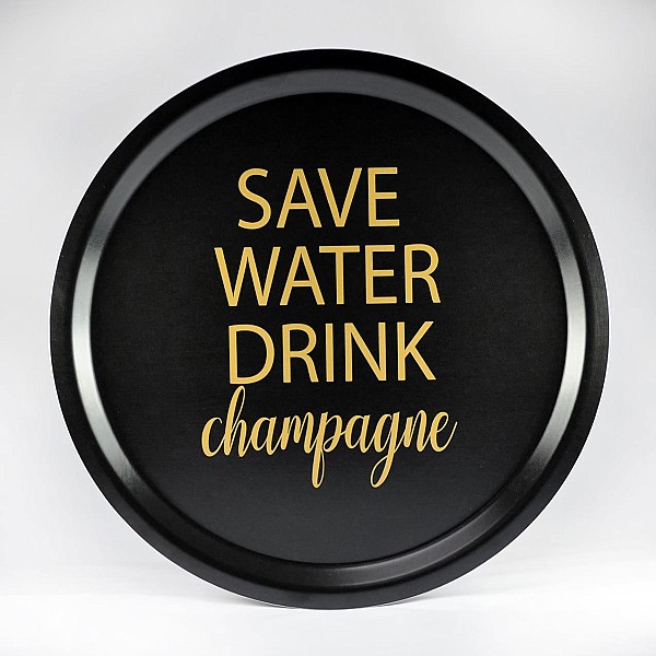 Rund Bricka Save Water