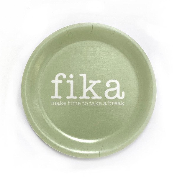 Glasunderlägg Make time Fika