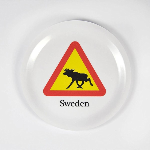 Glasunderlägg Moose Sign