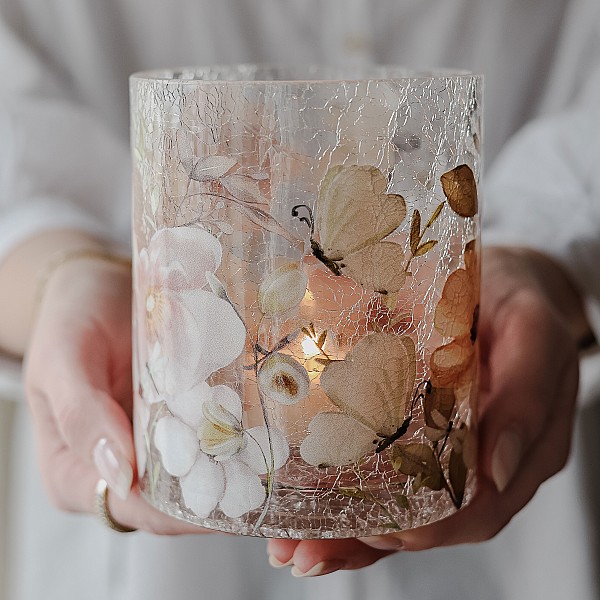 Majas Kerzenhalter Blüten & Schmetterlinge