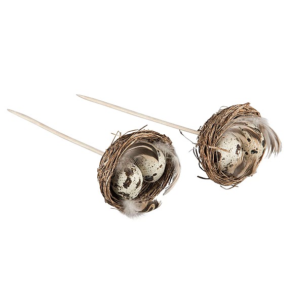 Bird Nest Quail Egg Stick