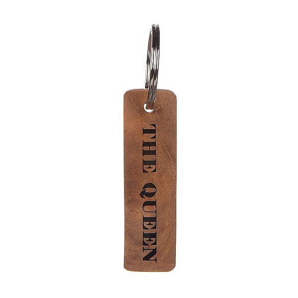 Key Ring Teak - THE QUEEN