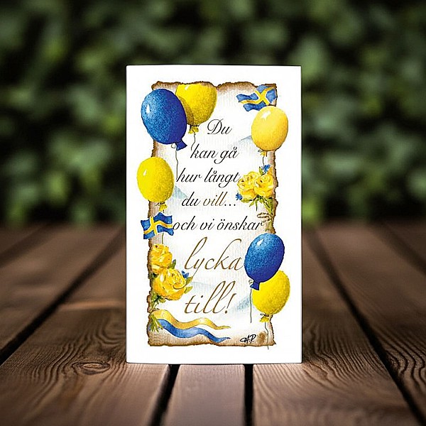 Stort Kort Studentkort Lycka till