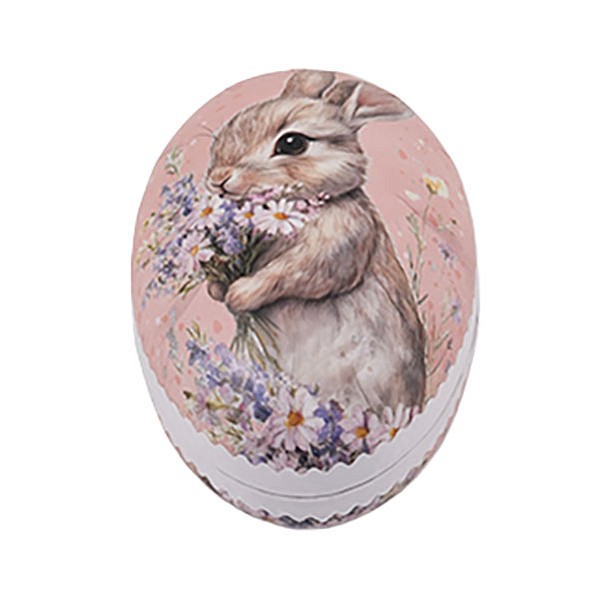 Påskägg Pastel Dreams 15 cm - Kanin med blommor