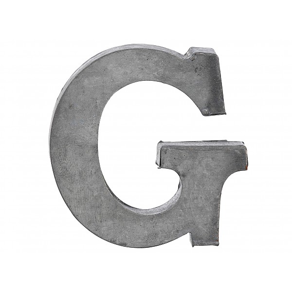 Zinc Letter G