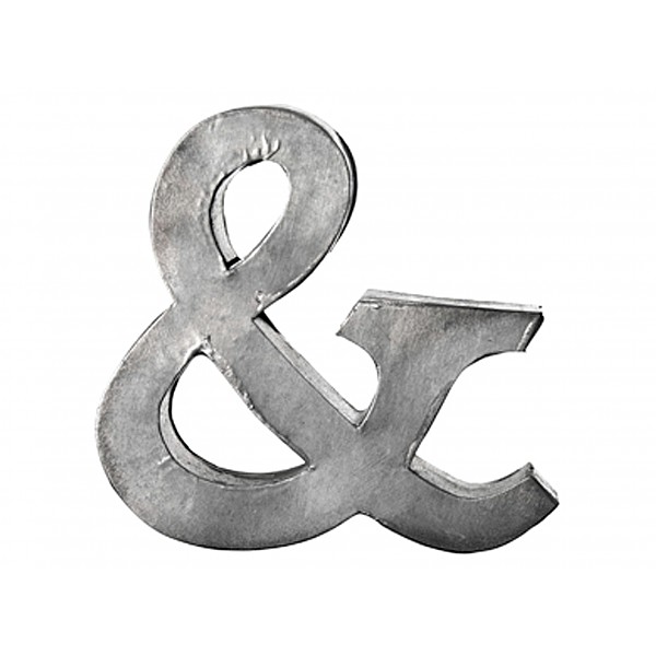 Ampersand Et-symbol And sign & - Zinc