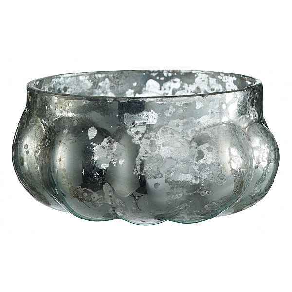 Small Votive / Candle Cup - Antique Silver
