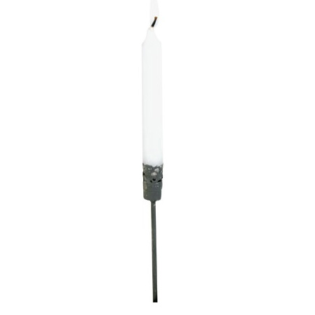 Candle Holder on stick in zinc