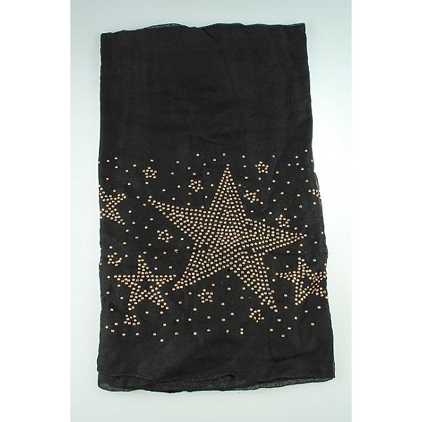 Schal Stars - Schwarz
