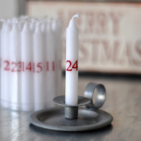Christmas Tree Candles 1-24 - Red numbers